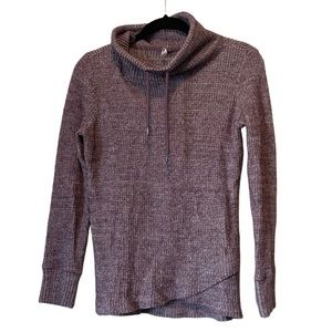 Ideology Purple Turtleneck Sweater